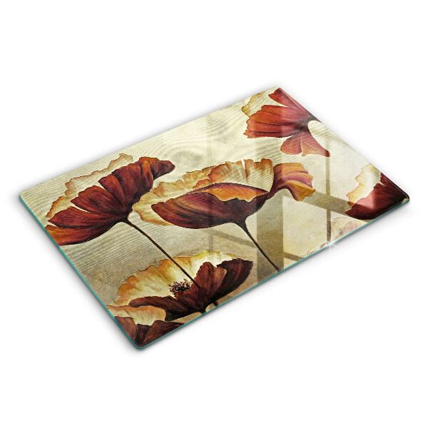 Worktop saver Painted boho flowers