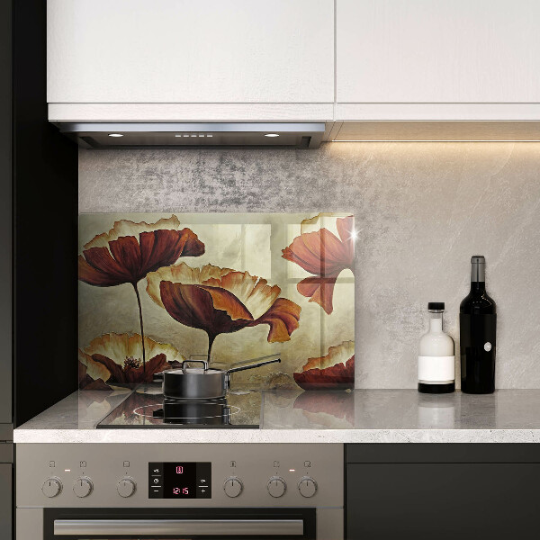 Worktop saver Painted boho flowers