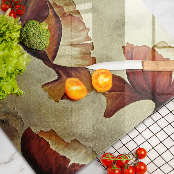 Worktop saver Painted boho flowers