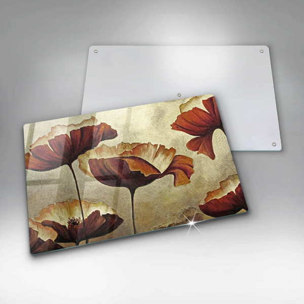 Worktop saver Painted boho flowers