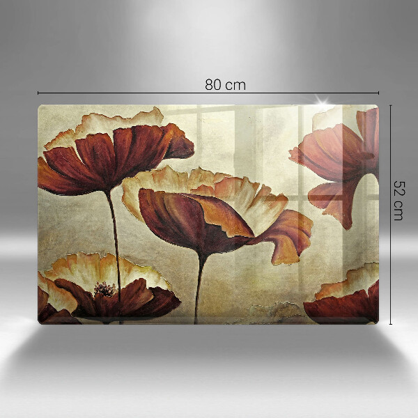 Worktop saver Painted boho flowers