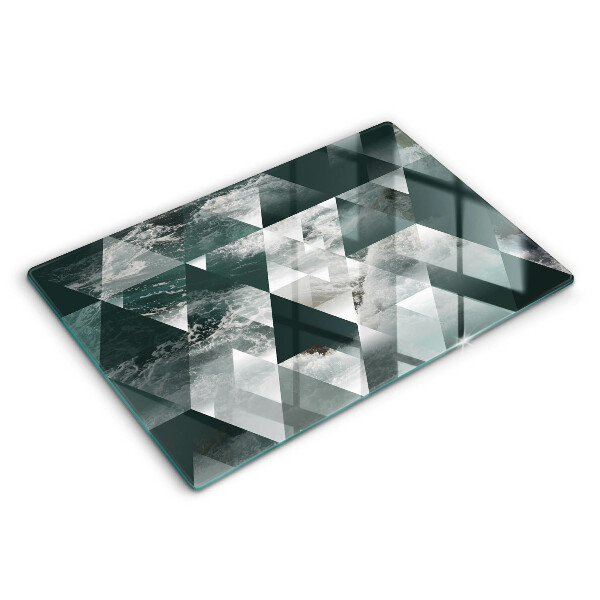 Worktop saver Triangles and water