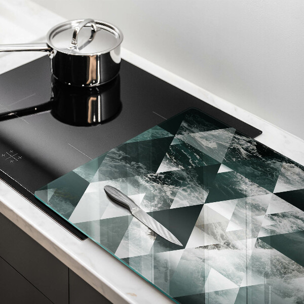 Worktop saver Triangles and water