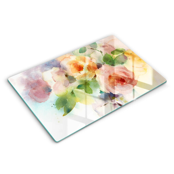Worktop saver Painted flowers