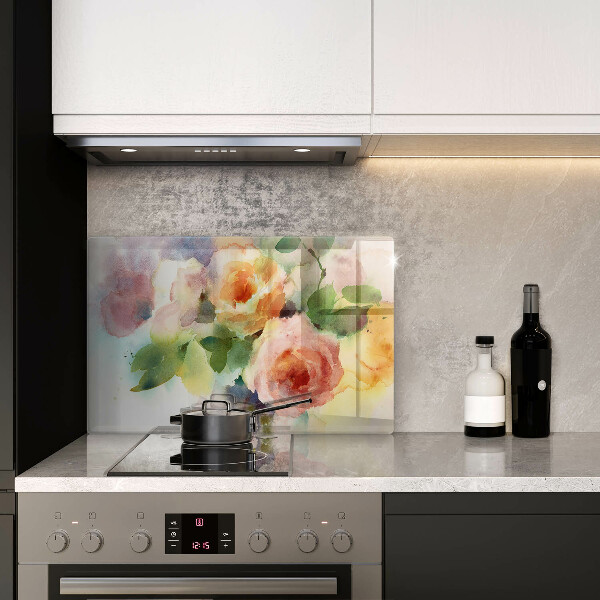 Worktop saver Painted flowers