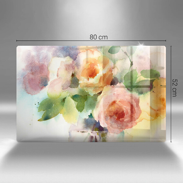 Worktop saver Painted flowers