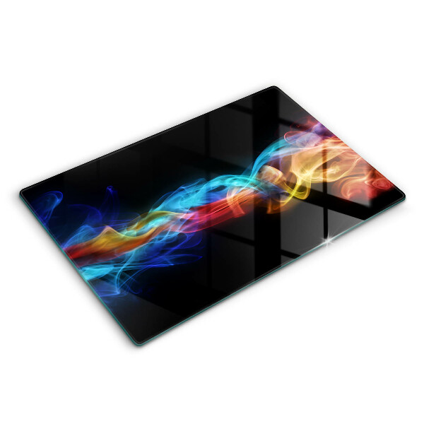 Cutting board Colorful smoke