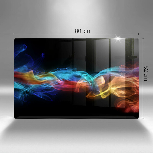 Cutting board Colorful smoke