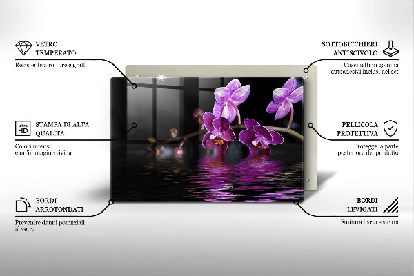 Cutting board Orchid Water Zen