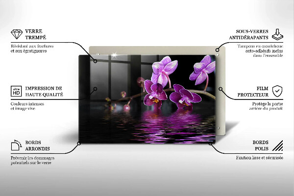 Cutting board Orchid Water Zen