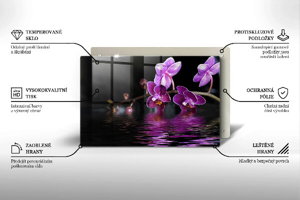 Cutting board Orchid Water Zen