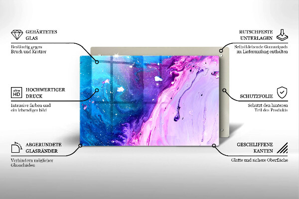 Cutting board Abstraction ink