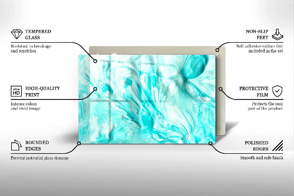 Cutting board Paints abstraction