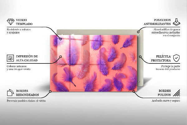 Cutting board Fluffy feathers