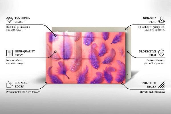 Cutting board Fluffy feathers