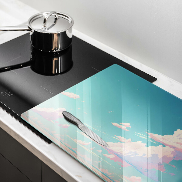 Chopping board glass Illustration sky