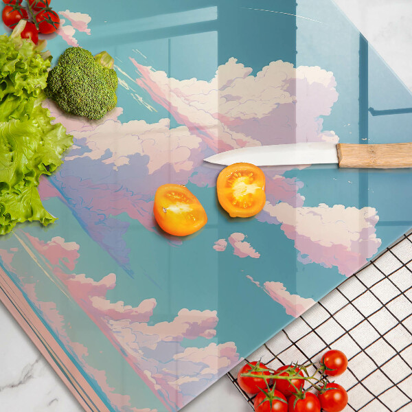 Chopping board glass Illustration sky