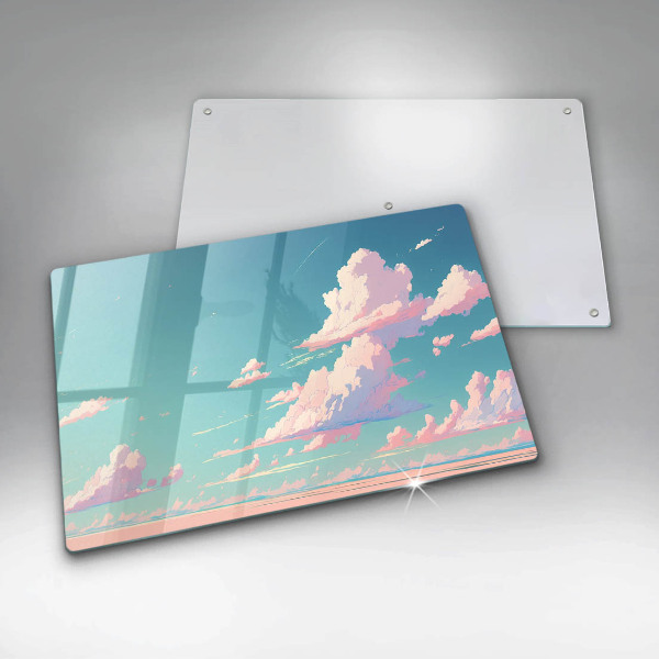 Chopping board glass Illustration sky