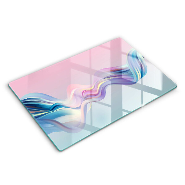 Chopping board glass Pastel abstraction