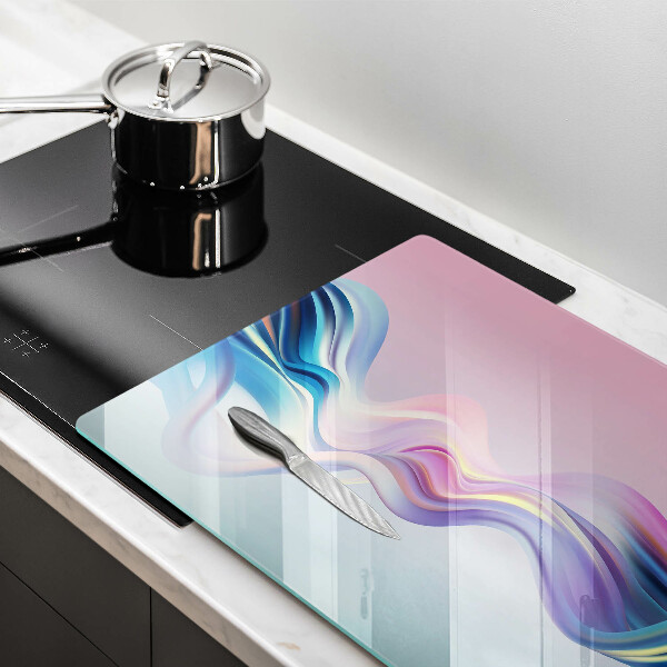 Chopping board glass Pastel abstraction