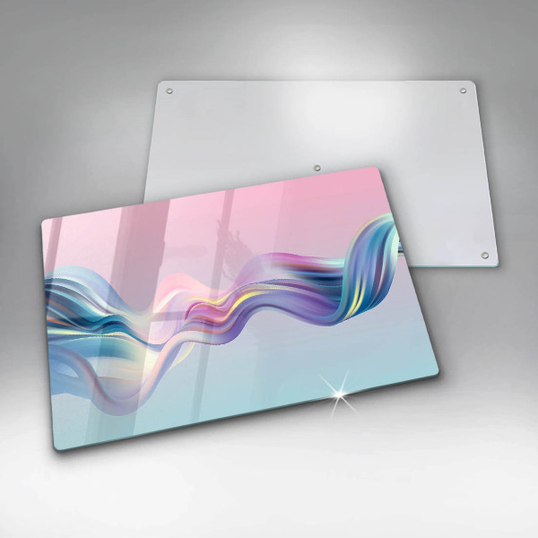 Chopping board glass Pastel abstraction