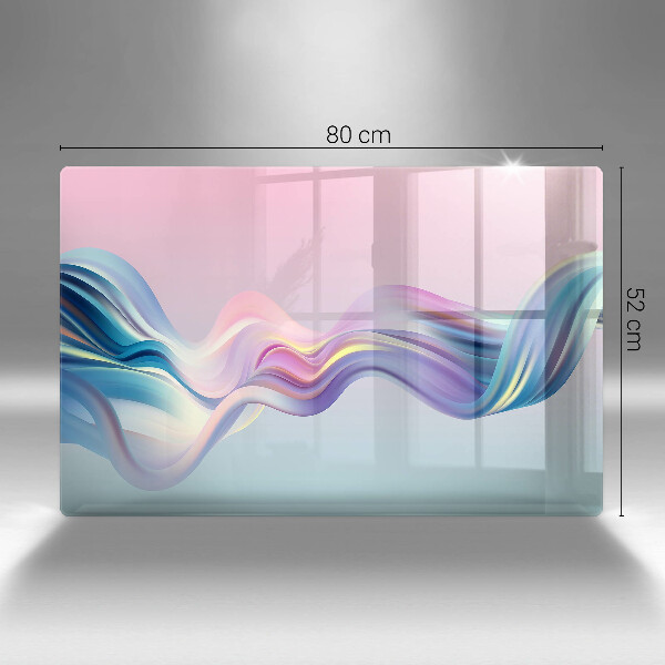 Chopping board glass Pastel abstraction