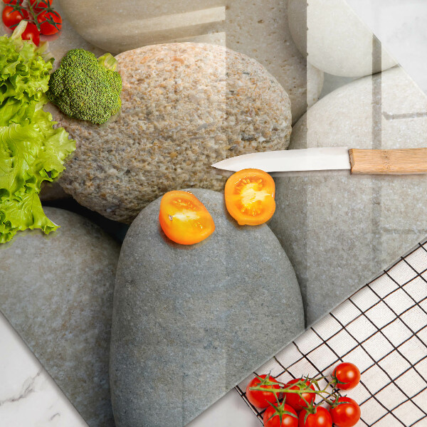 Cutting board Oval stone pattern