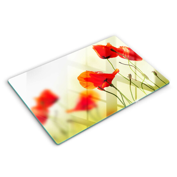 Cutting board Red flowers