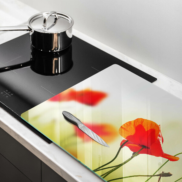 Cutting board Red flowers