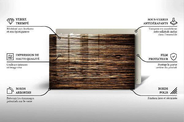 Worktop saver Wood texture
