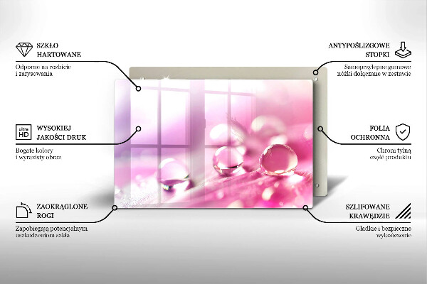 Worktop saver Rosa flower petals