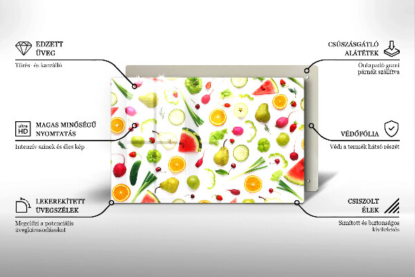 Worktop saver Fruit and vegetables pattern