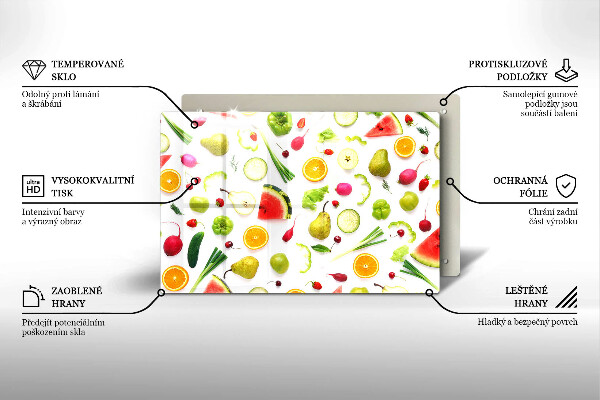 Worktop saver Fruit and vegetables pattern