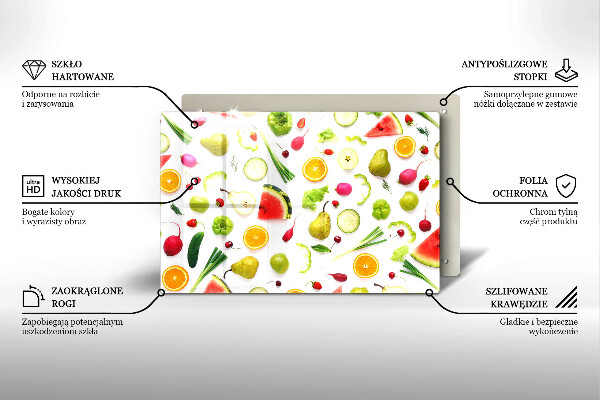 Worktop saver Fruit and vegetables pattern