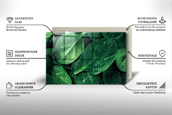 Worktop saver Basil leaves