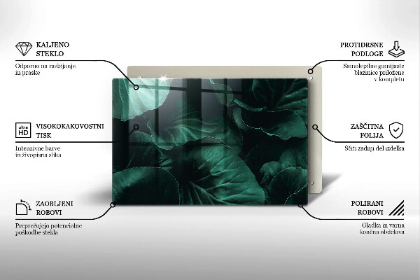 Worktop saver Wild dark leaves