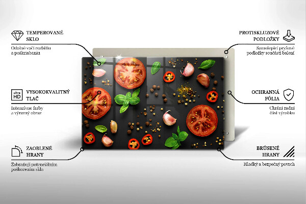 Worktop saver Tomatoes and spices