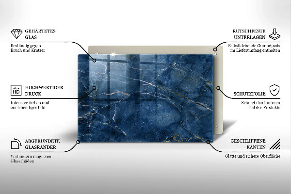 Worktop saver Stone texture marble