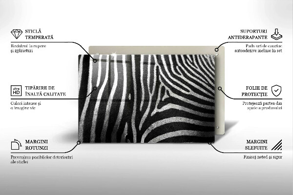 Worktop saver Zebra stripes