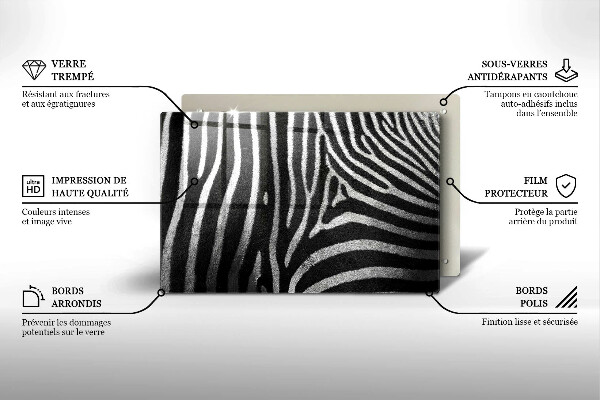 Worktop saver Zebra stripes
