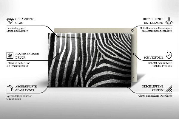 Worktop saver Zebra stripes