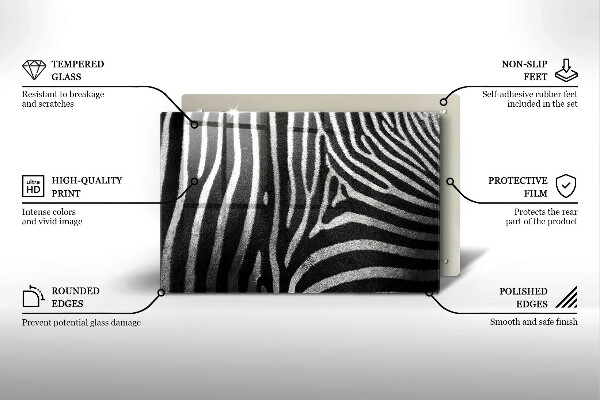 Worktop saver Zebra stripes