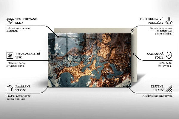 Cutting board Golden Rock structure