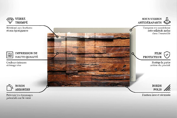 Worktop saver Decorative wood boards