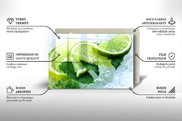 Worktop saver Lime mint and ice