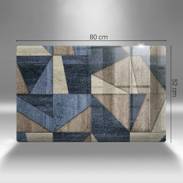 Chopping board glass Geometric abstraction