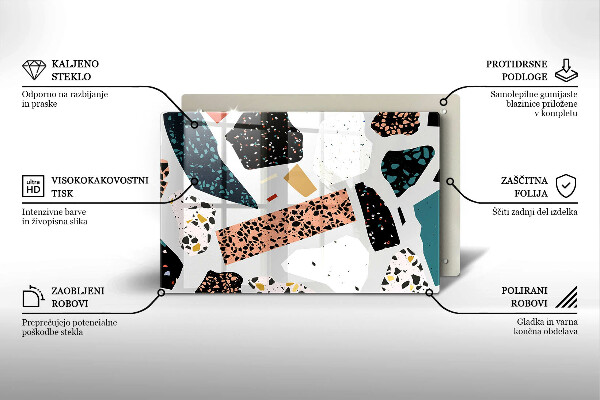 Chopping board glass Stone