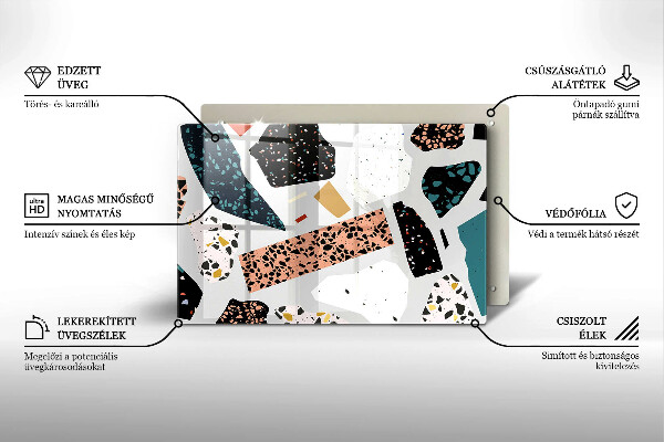 Chopping board glass Stone