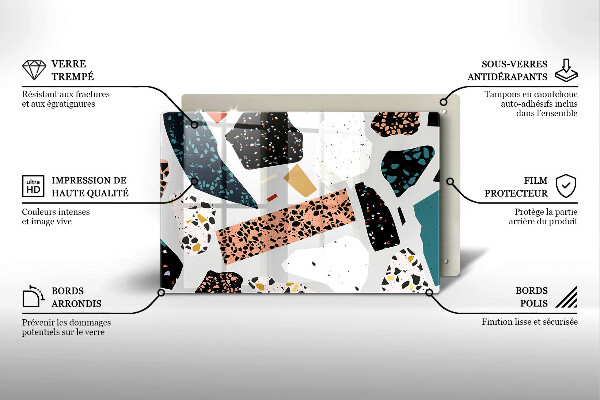 Chopping board glass Stone