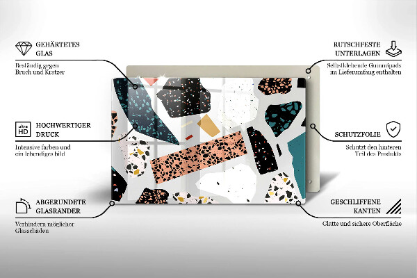 Chopping board glass Stone